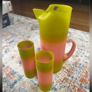 Pitcher and Two Cups